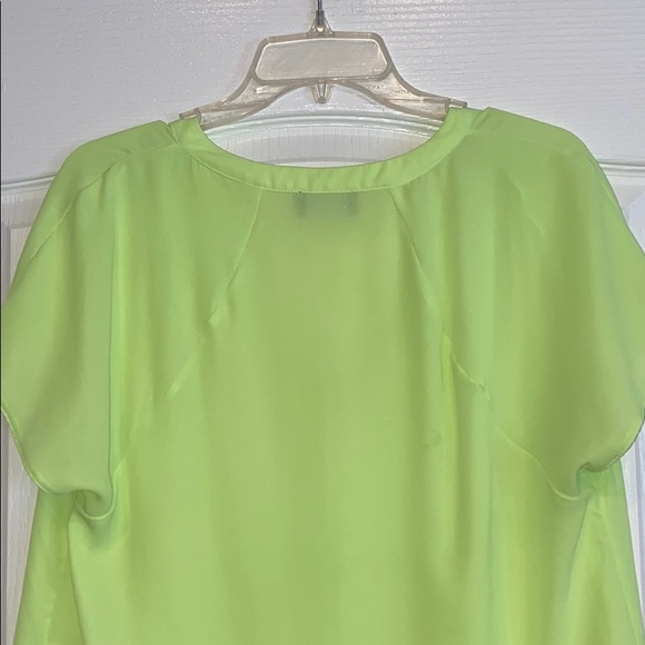 ASTR Neon Yellow Blouse Top M - Picture 6 of 8